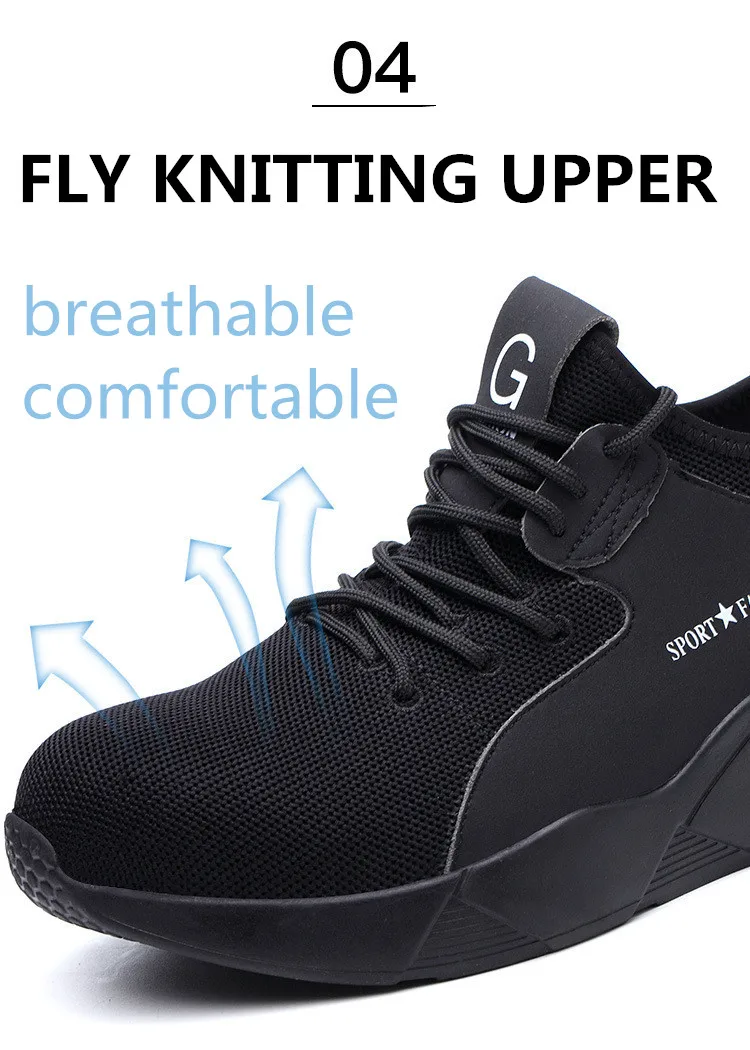 Высококачественная Нескользящая кожаная Безопасная рабочая обувь FUNTA, легкая промышленная Спортивная защитная обувь для мужчин, стальной носок