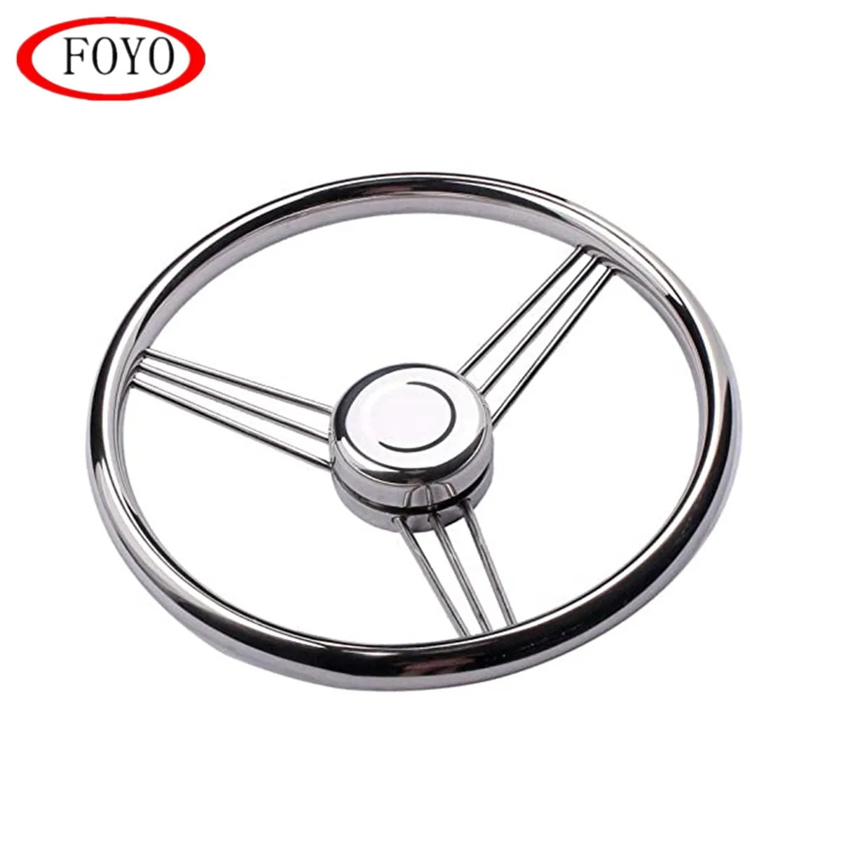 Полированная Морская Лодка Foyo, 13,5 дюйма, нержавеющая сталь, 9 спиц, рулевое колесо для яхты
