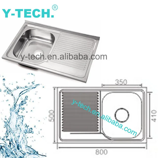 YK-5080 популярные продажи Стальных Моек Полированная Чаша kl-прямоугольная