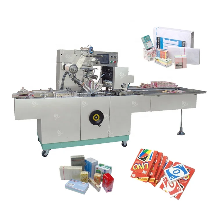 Transparent film three-dimensional packaging machine playing cards cellophane wrapping machine