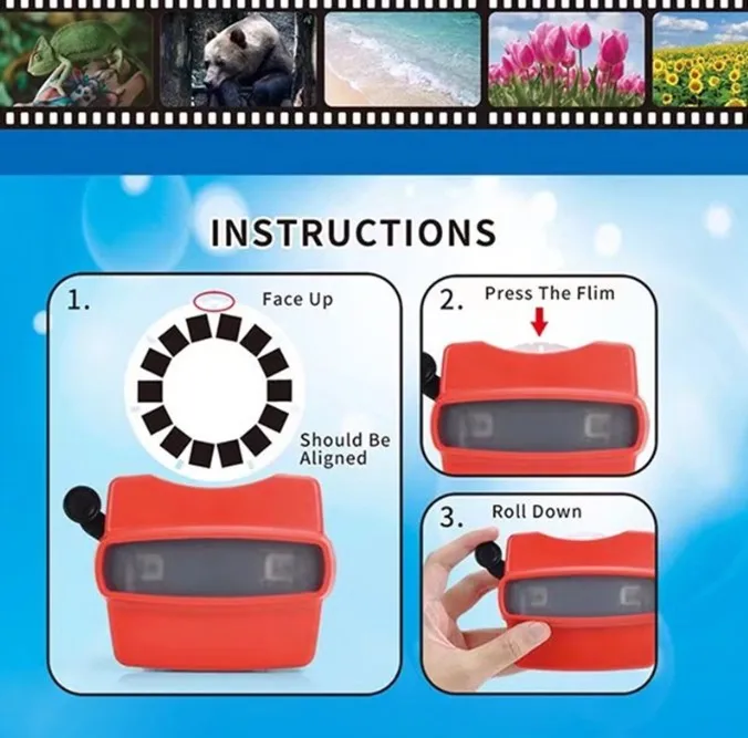Классический 3d-видоискатель с логотипом на заказ модель Master Deluxe открытием Детские катушки