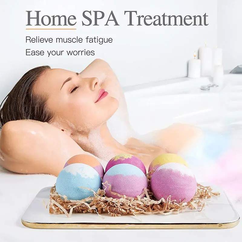 New OEM relaxing dry flower lavender jasmine bath bomb new recipe more smoothing essential oil for birthday present