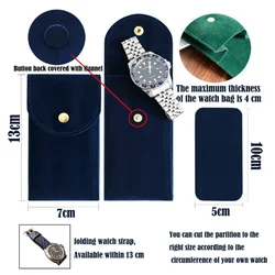 Luxury Suede Watch Travel Pouch Organizer Watch Storage Pouch Case Holder Men Jewelry Box for Watches