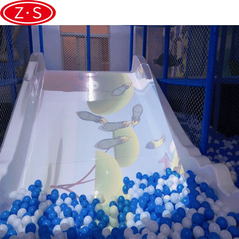 
Funny kids game 3D interactive projector games interactive slide for city mall 