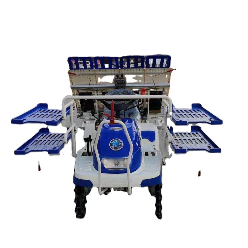 4 rows riding type rice transplanter
