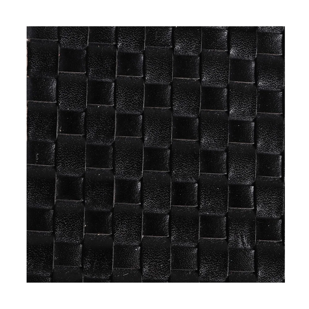 
Cow hide leather with weave pattern by handmade for bag furniture genuine leather 