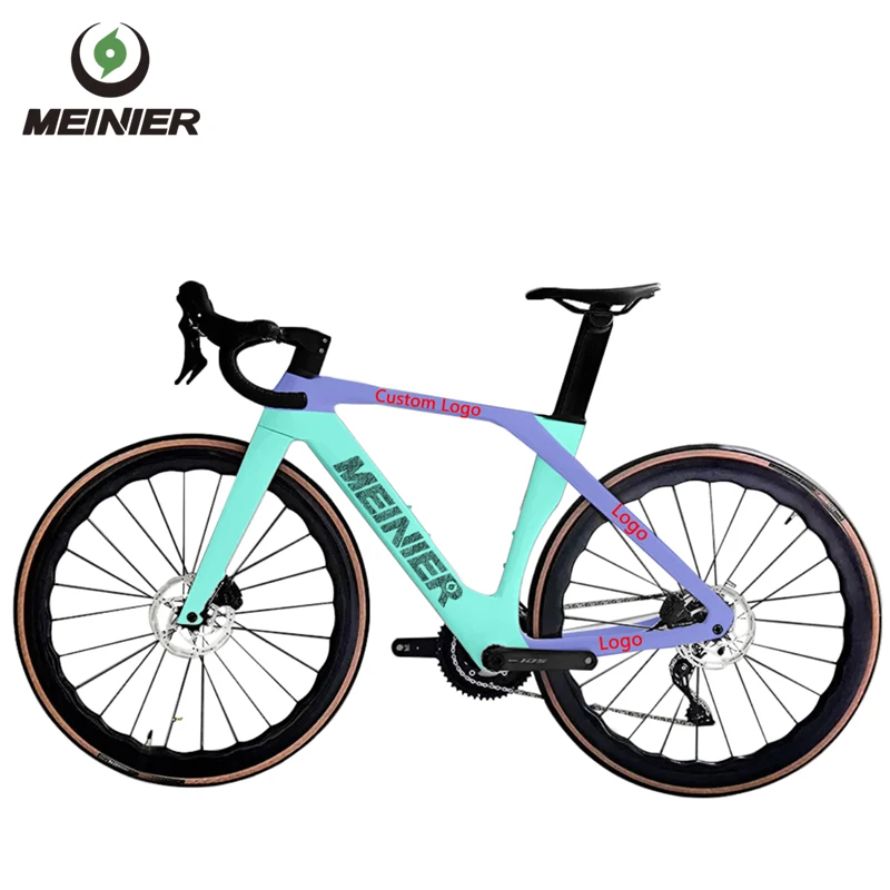 Complete Bicycle Road Bike 24 Speed Cycling T800 Carbon Fiber Disc Brake Road Bike Shimano R7120