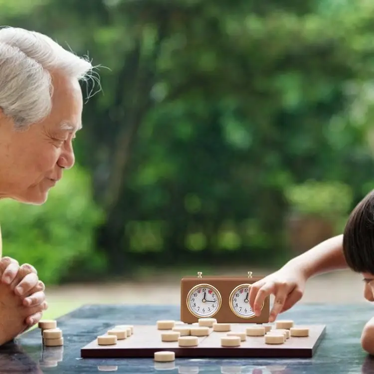 
Mechanical Chess Clock Portable & Professional Master Tournament Analog Chess Clock Timer for Tournament Board Game 