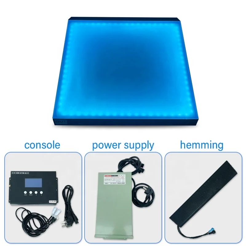 Colorful Provide A Set Of Solutions For Matt Color Changing Sound Control Led Dance Floor 60x60cm  For Party Wedding Club