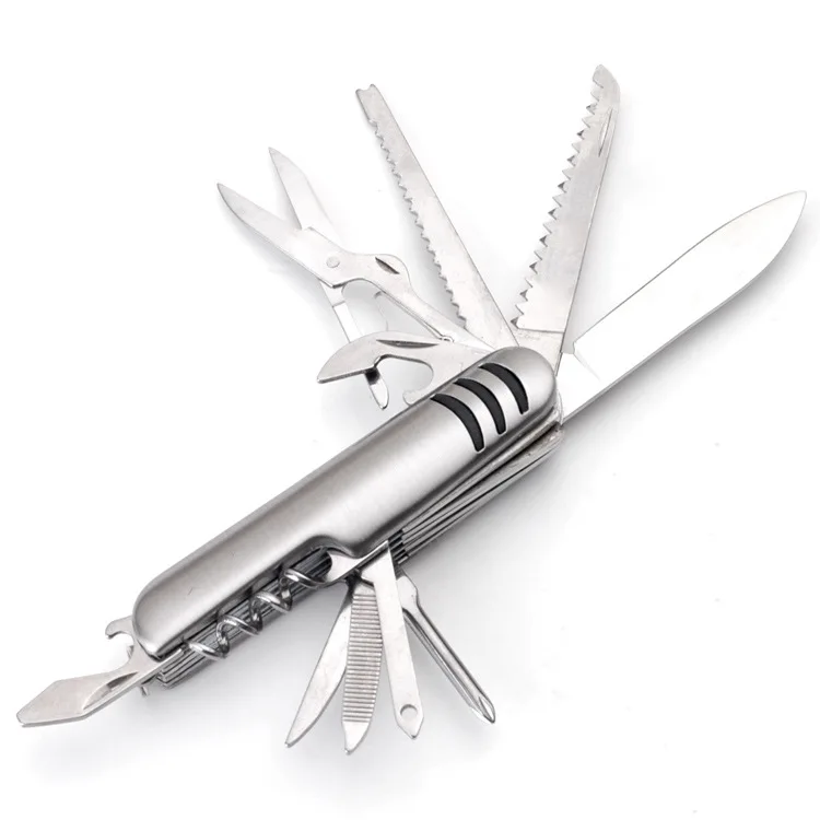 Outdoor stainless steel knife 11 open multi-function stainless steel knife