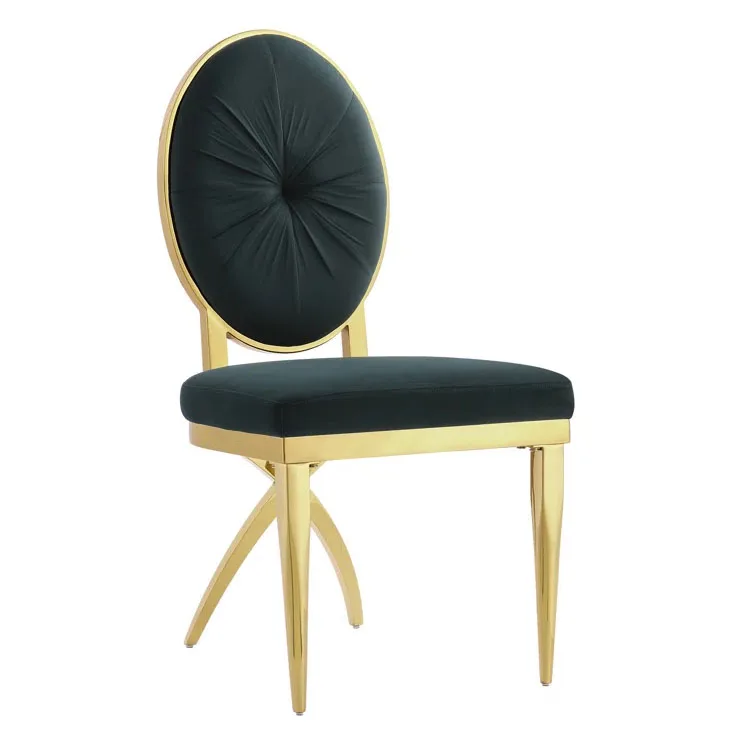 Factory Price Hot Sale Gold Cross Legs Stainless Steel Event Chairs For Wedding