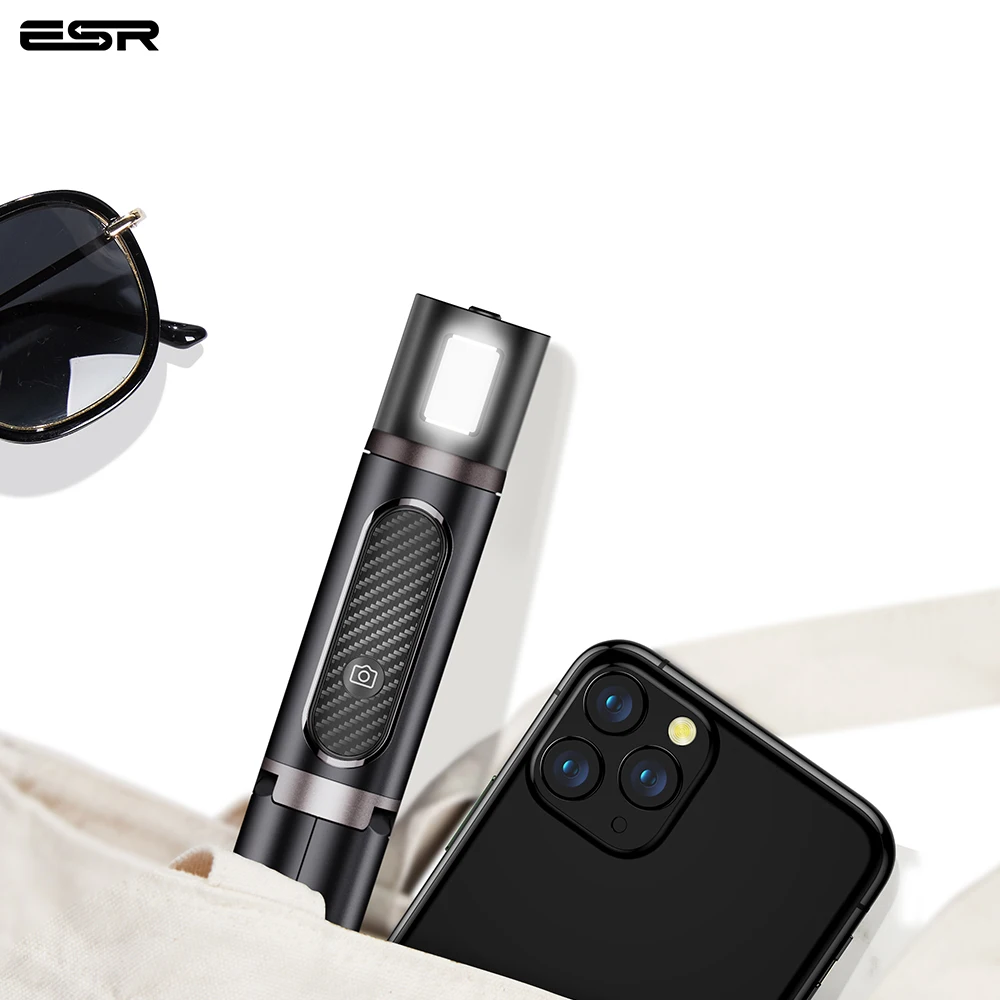 
ESR Tripod 3 in 1 wireless with remote controller fill light selfie stick for smartphone mobile phone 