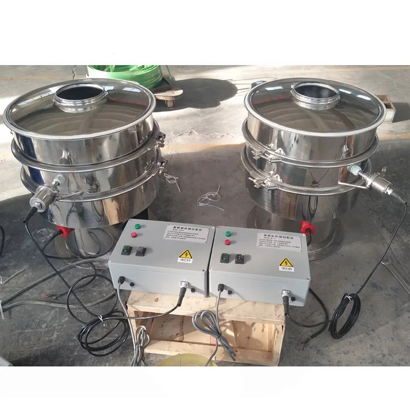 Ultrasonic sieve shaker rotary vibrating sieve for pharmaceutical