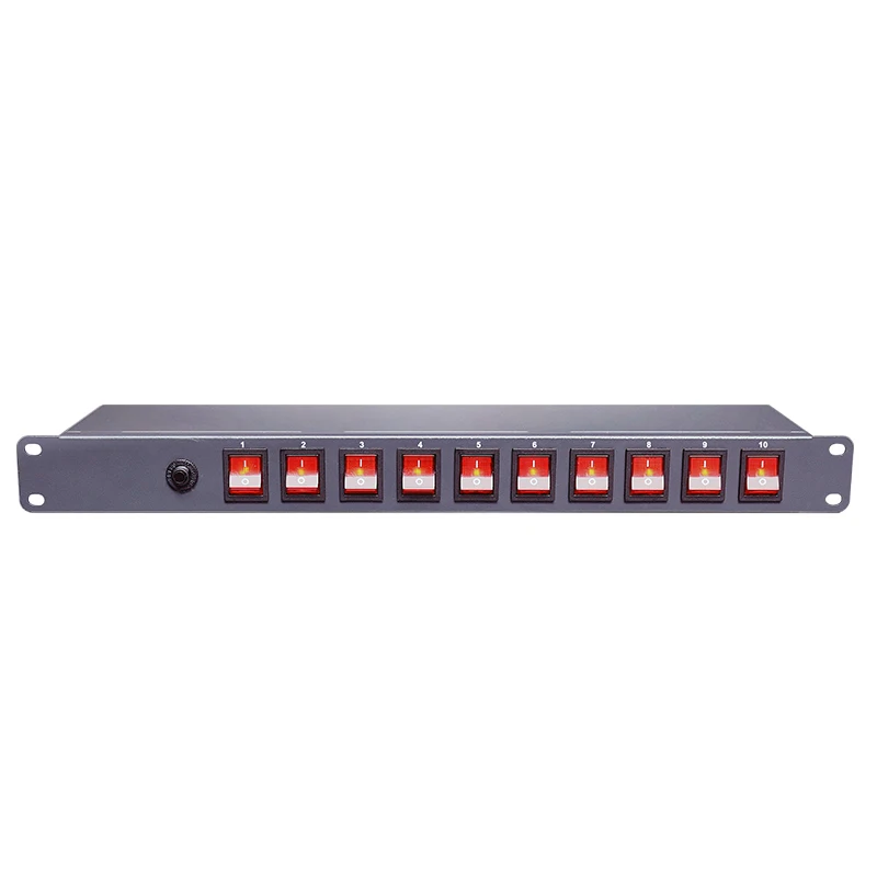 Best Price 1U Rack PDU US Socket PDU 10 Ports Switching Power Distribution Unit