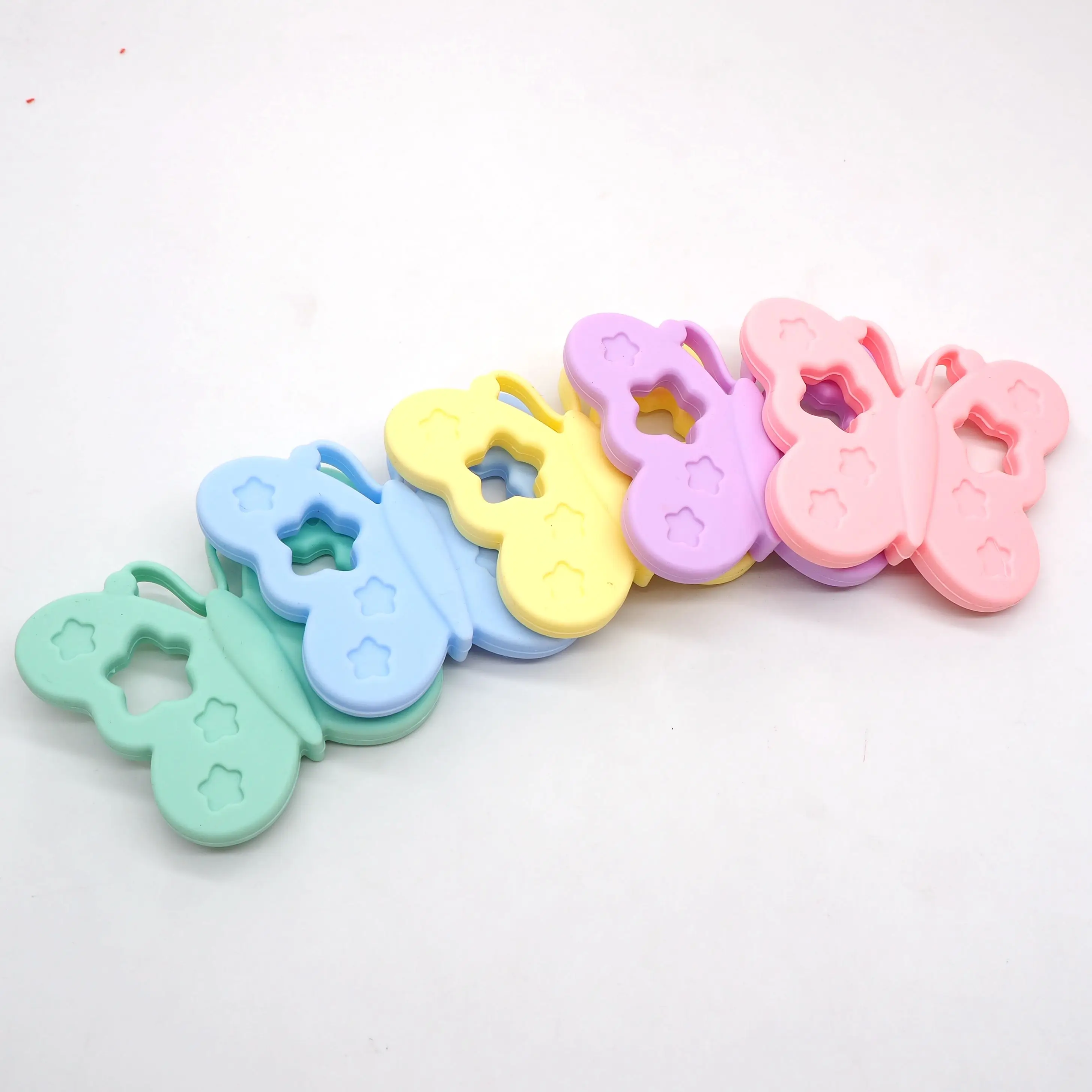 Силиконовый Прорезыватель-бабочка для зубов, без бисфенола А