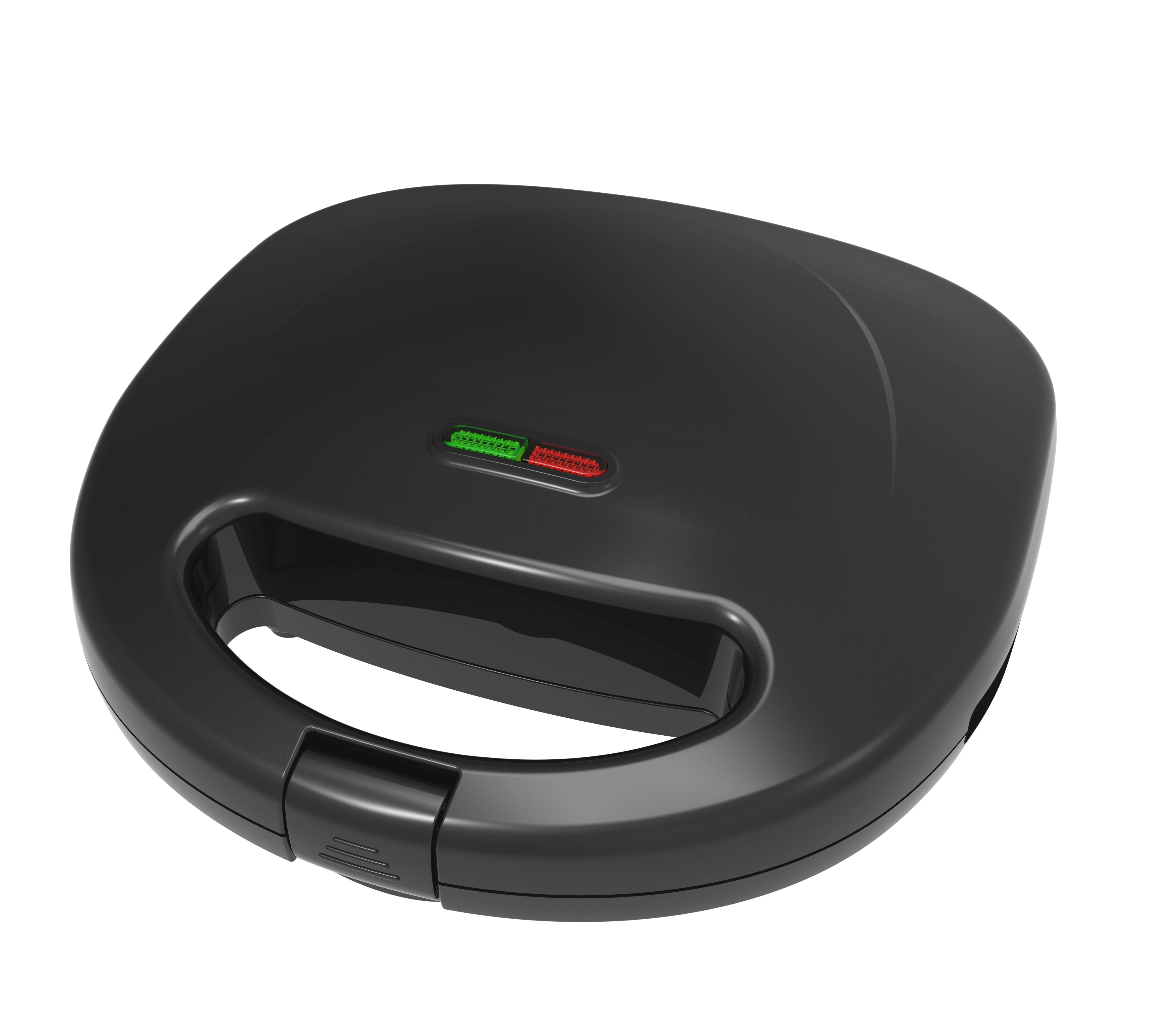ETL Smokeless Non-Stick Surface Electric Round Double Slices Grill Portable Fixed Toasted Waffle Sandwich Panini Maker Machine