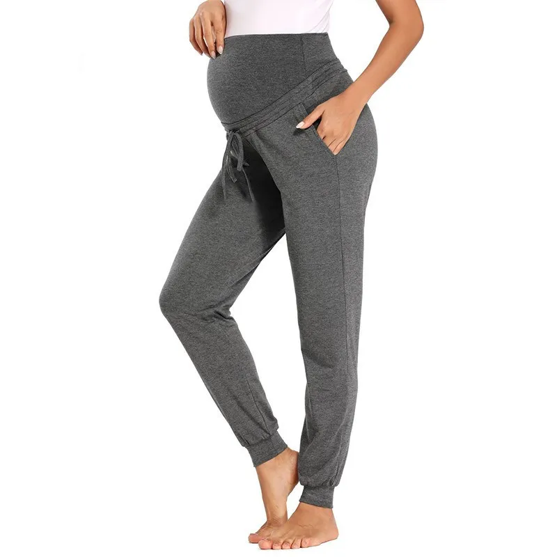 Comfortable Fabric Loose Workout Fit Maternity Pants Woman Plus Size Pregnancy&Maternity Jogger Pant
