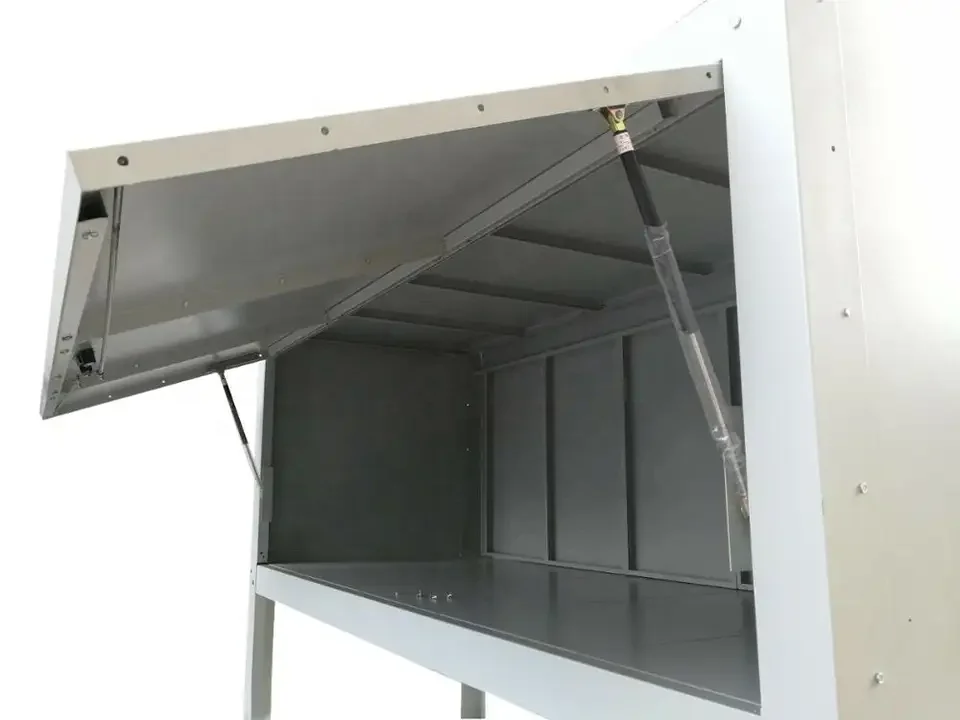 Heavy-Duty Stainless Steel Workbench with Tool Storage Cabinet Metal Workshop Garage Storage Unit Iron Construction