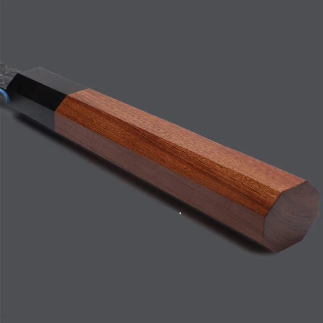 Amazon hot selling Japanese chef knife 9 inch Damascus santoku knife with wooden handle