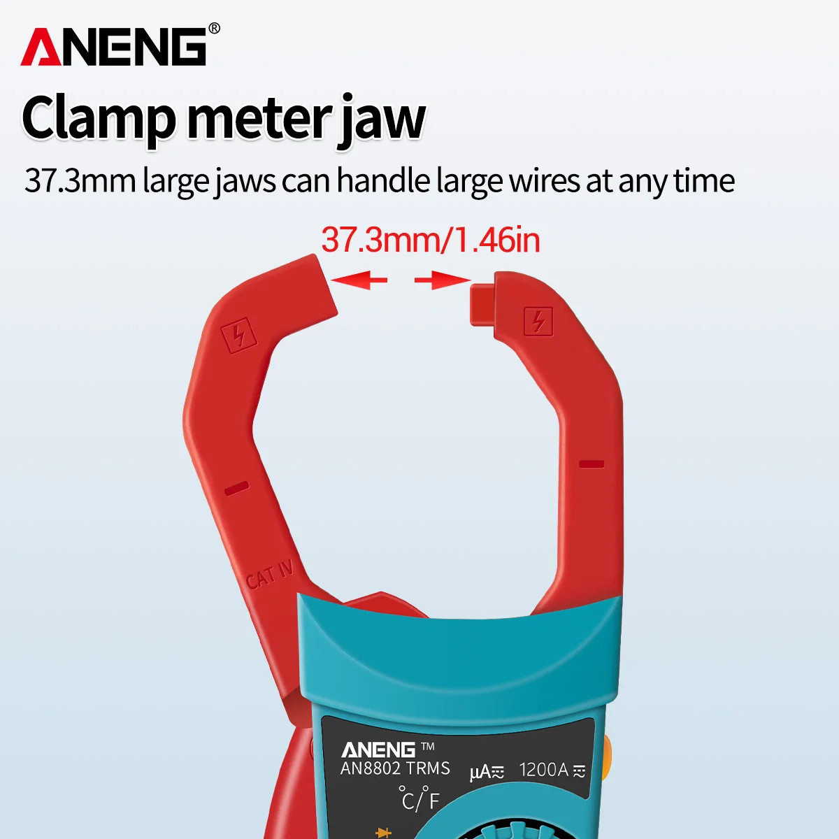 ANENG AN8802 Digital Smart Multimetro True RMS Clamp Meters AC/DC Current Tester Electric Ampere Frequency Voltmeter 1200A Tool
