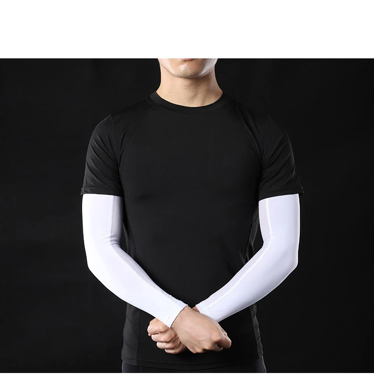 Elastic Outdoor Seamless Cool Mesh Arm Sleeves UV Protection Cycling Wear Ice Silk Sleeves