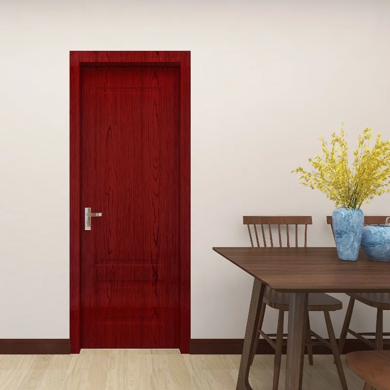 Affordable Red Wood Grain Style Stain Resistant Peel And Stick Easy-To-Use Wallpaper For Living Room Wardrobe Door