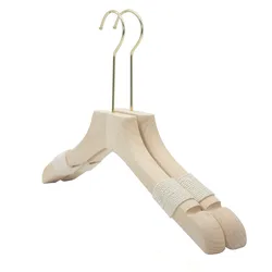 Personalized luxury space saving closet hanger wood 20 pack bamboo premium wooden clothes hanger