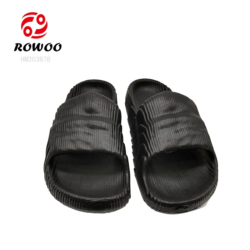 Wholesale Simple Women Men Soft Sole Light Eva Slipper Indoor and Outdoor Summer Beach Custom Logo Slides