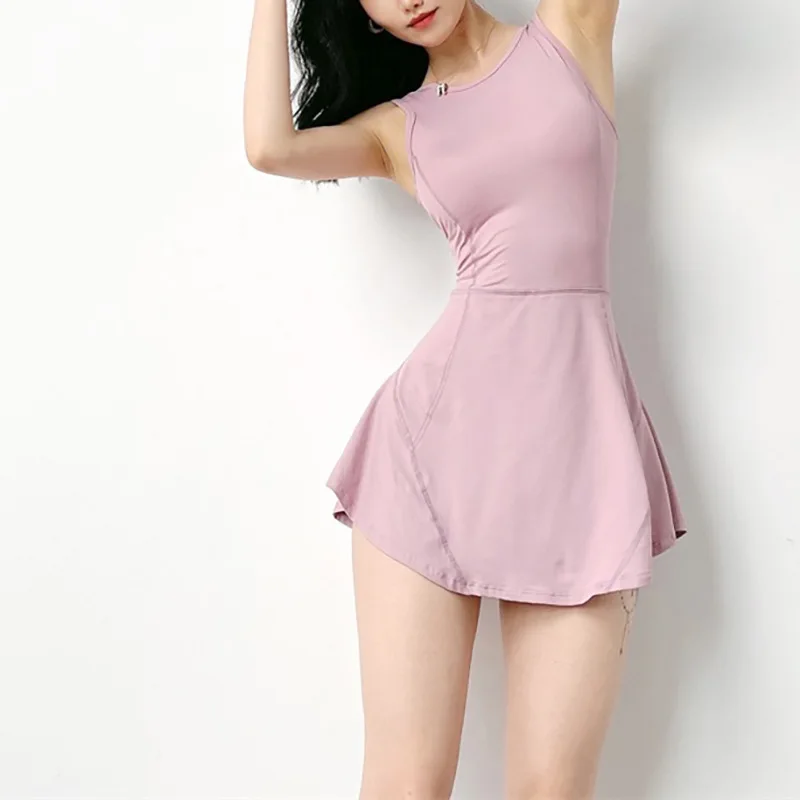 2023 Ropa Deportiva Mujer Tendencia Women Casual Stretch U Back Lightweight Active Sexy Training Tennis Golf Skirt for Women