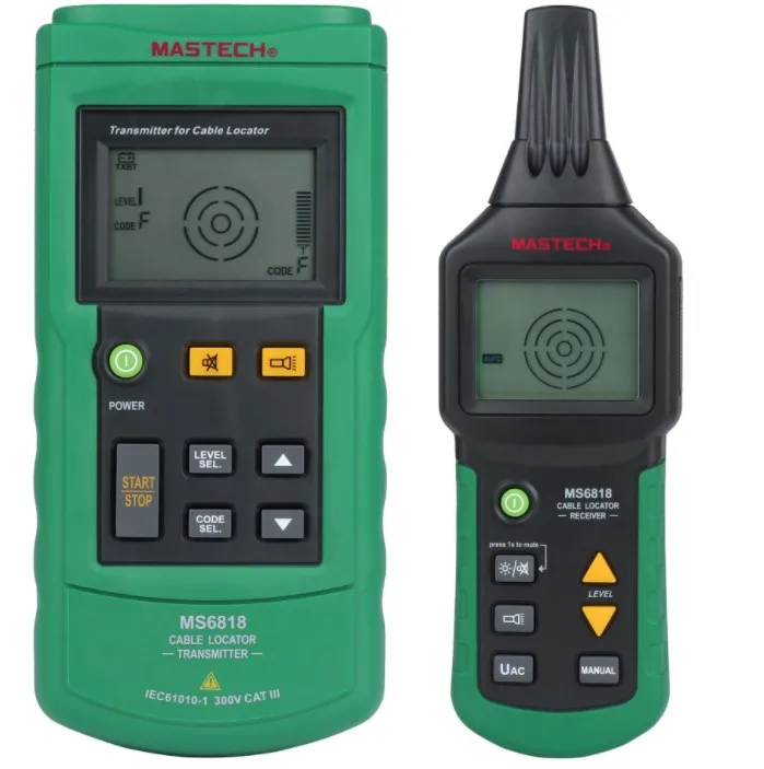 MS6818 Walfront Cable Locator Cable Network Cable Detector Underground Pipe Detector AC/DC 12V-400V