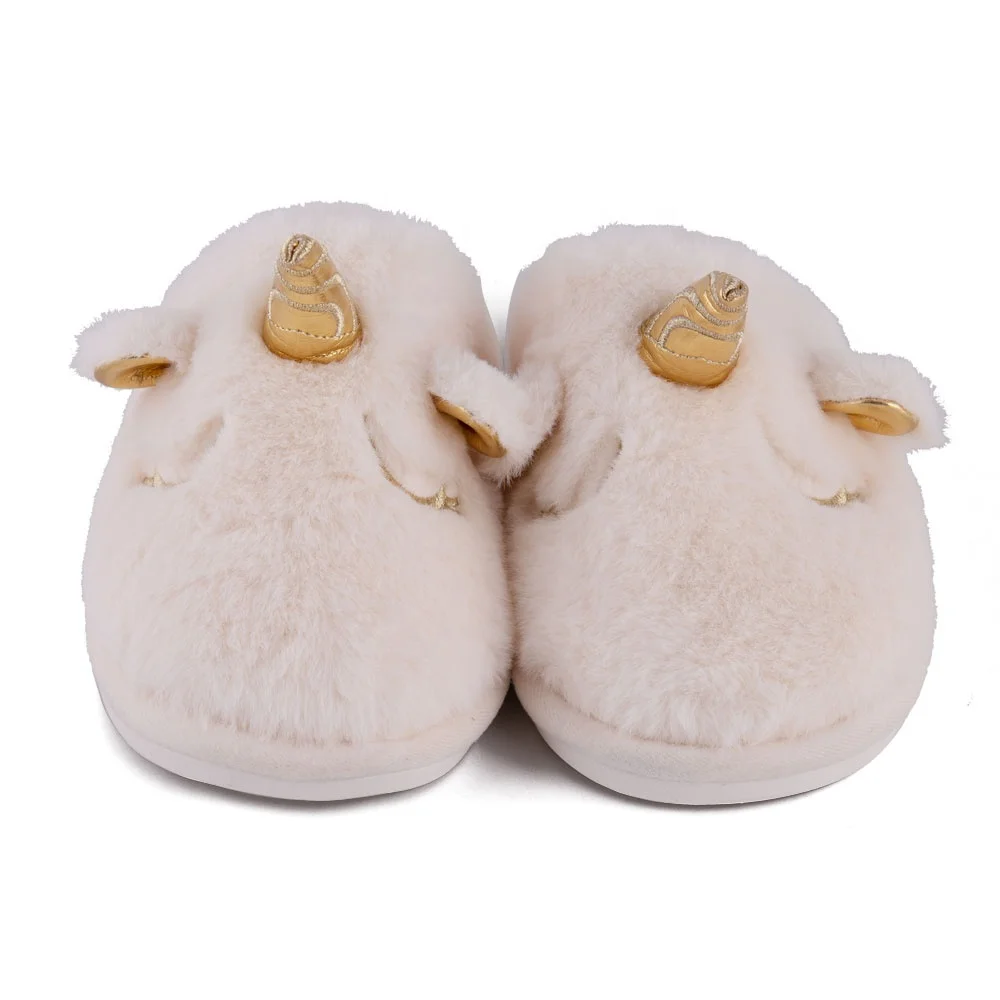 Unicorn Slippers Cute Fluffy Girls Slippers Cozy Plush Indoor Outdoor Women Slippers Best Unicorn Gifts