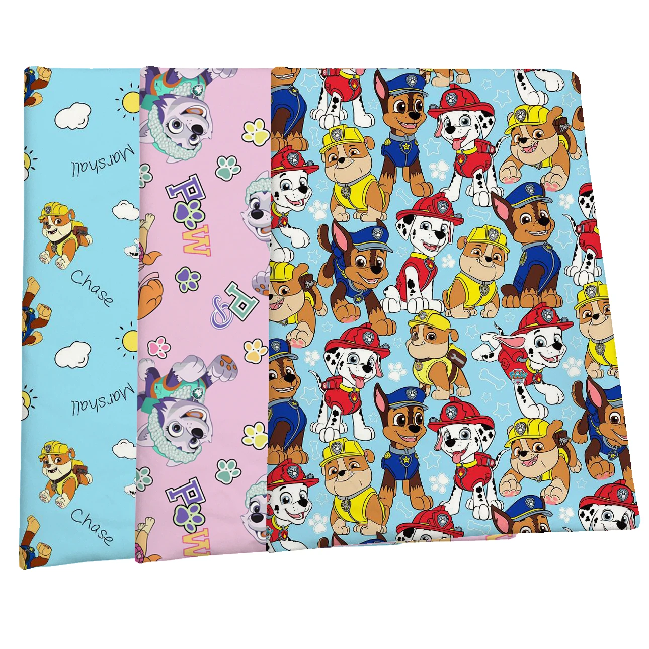 The factory outlet vibrant patrols cartoon design breathable quilting cotton fabric printed personnalisable for diy made