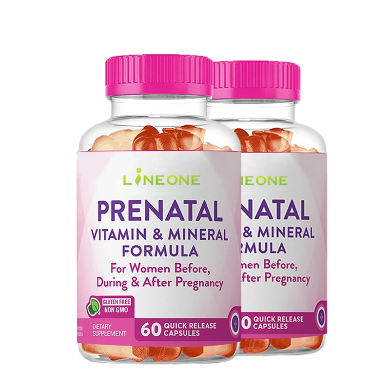 Prenatal Gummy Multivitamin 30 Day Supply ( Gummies sweet, Folic Acid, Vitamin D Omega 3 DHA, Chewable Supplement