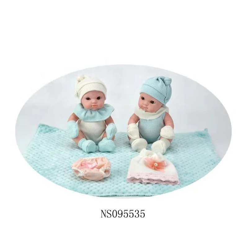 8 Inch Weighted Alive Doll Toys Real Looking Vinyl Reborn Baby Dolls For Girls Age 18M+