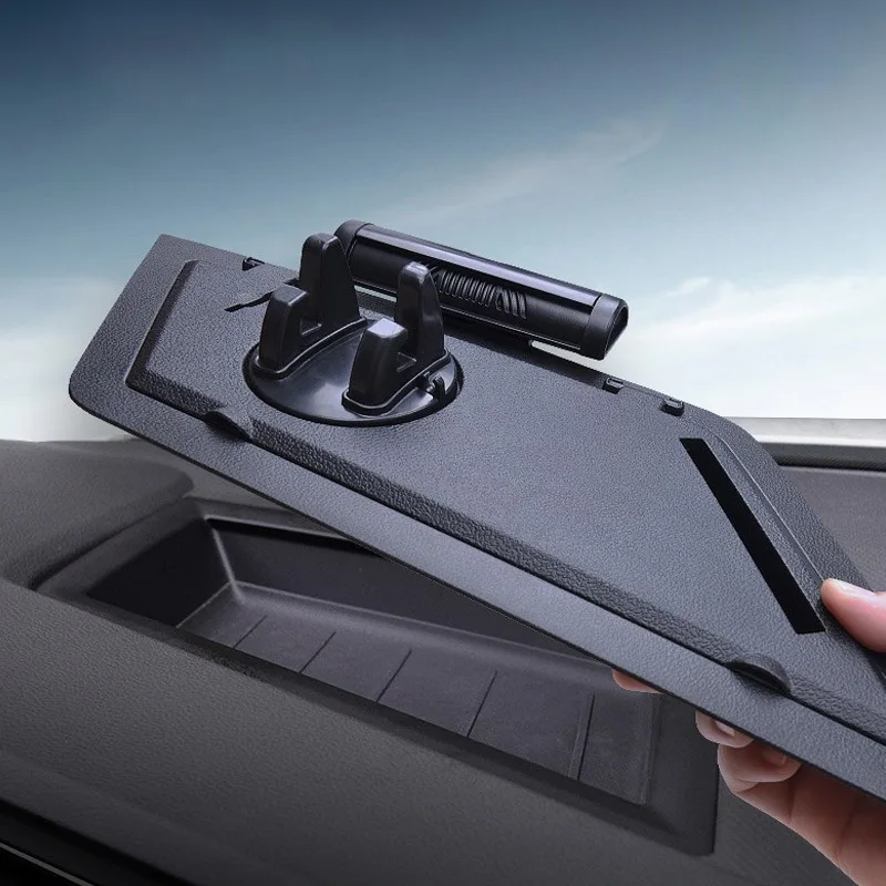 In-car Mobile Stand Car Phone Holder Wireless Charging Phone Holder for Car Zero hour stop sign Credit card integrated box