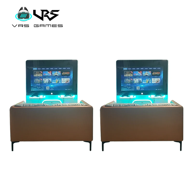 indoor video game simulator coin operated video game machine of 2 players for hand held tv video game