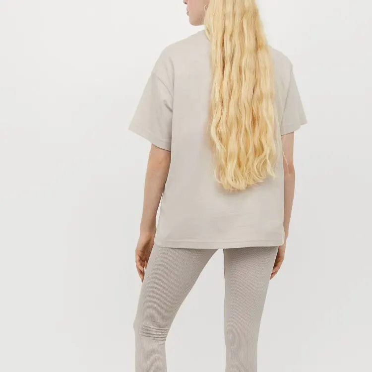 Designer T-shirt Hot-selling Winter Luxury T-shirt 100% Cotton Customized Famous Brand T-shirt Woman Beige Cotton T Shirt