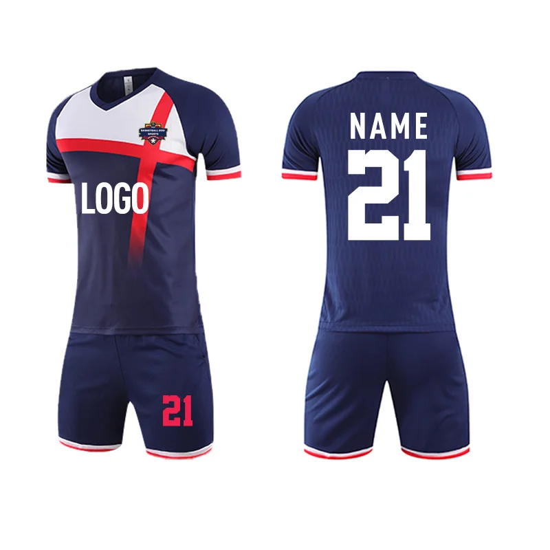 2021 высокое качество сублимационная простая Футбольная форма Джерси джинсовые куртки комплект для футбола