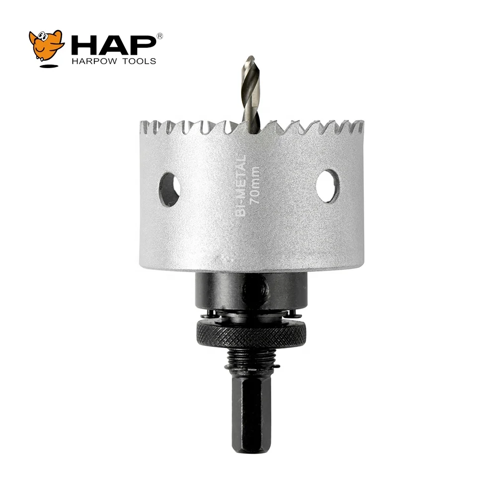 Hole Digging Core Drill Bits 70MM Tungsten Carbide Tipped TCT Hole Saw For Cast Iron Aluminium Stainless Steel