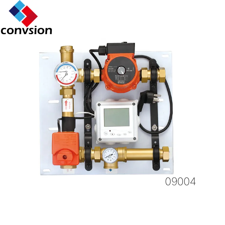 Under Floor Heating System Heating Water Delivery Water Manifold Mixture System Water Mixing Valve