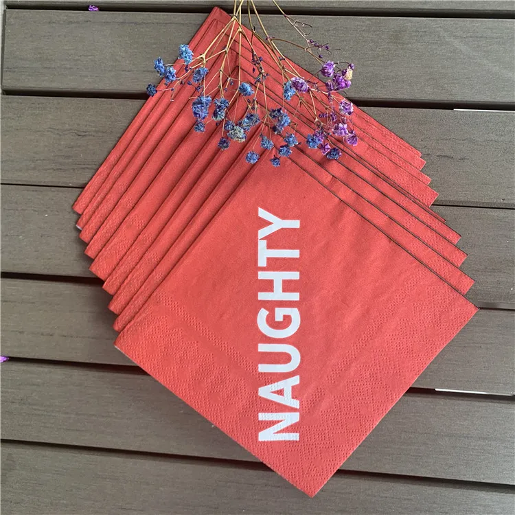 
personalized colored pocket folded table party paper napkins for dinner 