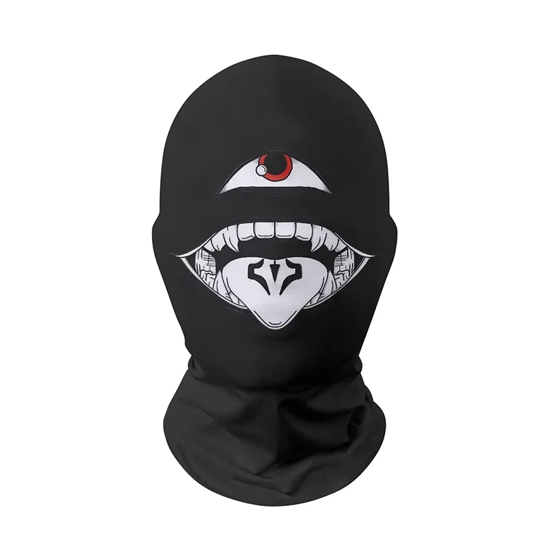 Wholesale Custom Designer Print Full Face Mask Funny 3D Unique Maskera Balaclava Style Hood Face Cover Mask