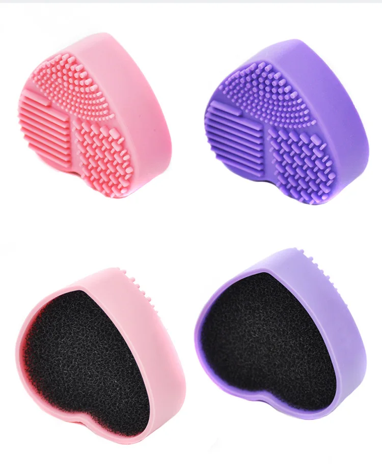  2021Silicone Brush Cleaner Mat Washing Tools for Cosmetic Make up Eyebrow Brushes Cleaning Pad Scrubber Board Makeup Clean