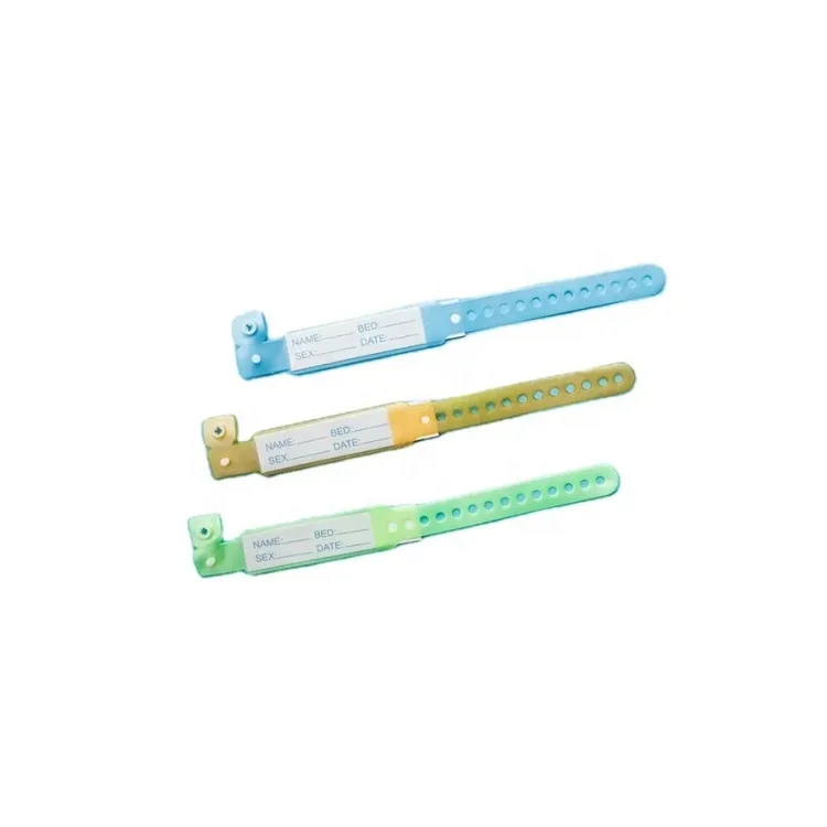 Disposable Medical Id Bracelets Wristband Identification Band For Adults And Newborns