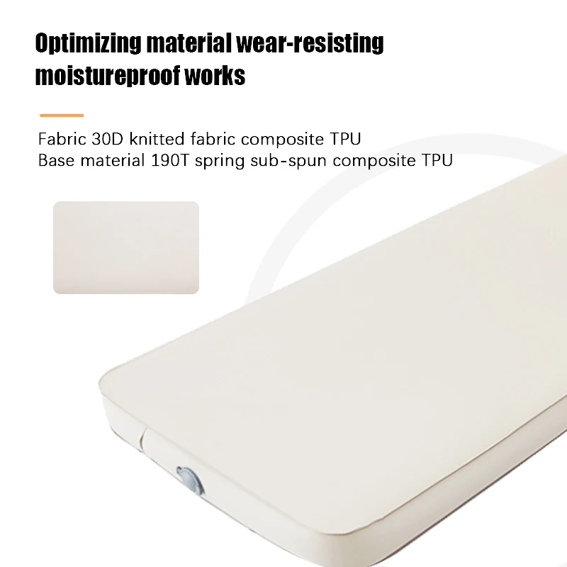 Thick Self Inflating Sleeping Pad with Solid Foam Outdoor Air Mat for Tent Car Backpacking Utraportable Camping Mattress