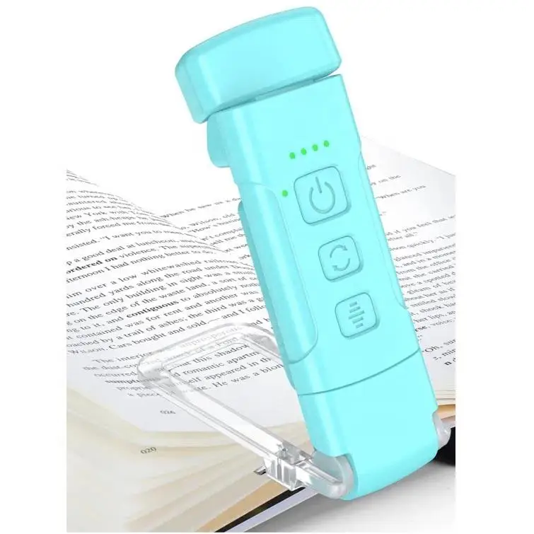 USB Rechargeable Book Light for Reading in Bedt Foldable Pocket Plastic Reading Light Book Lamp