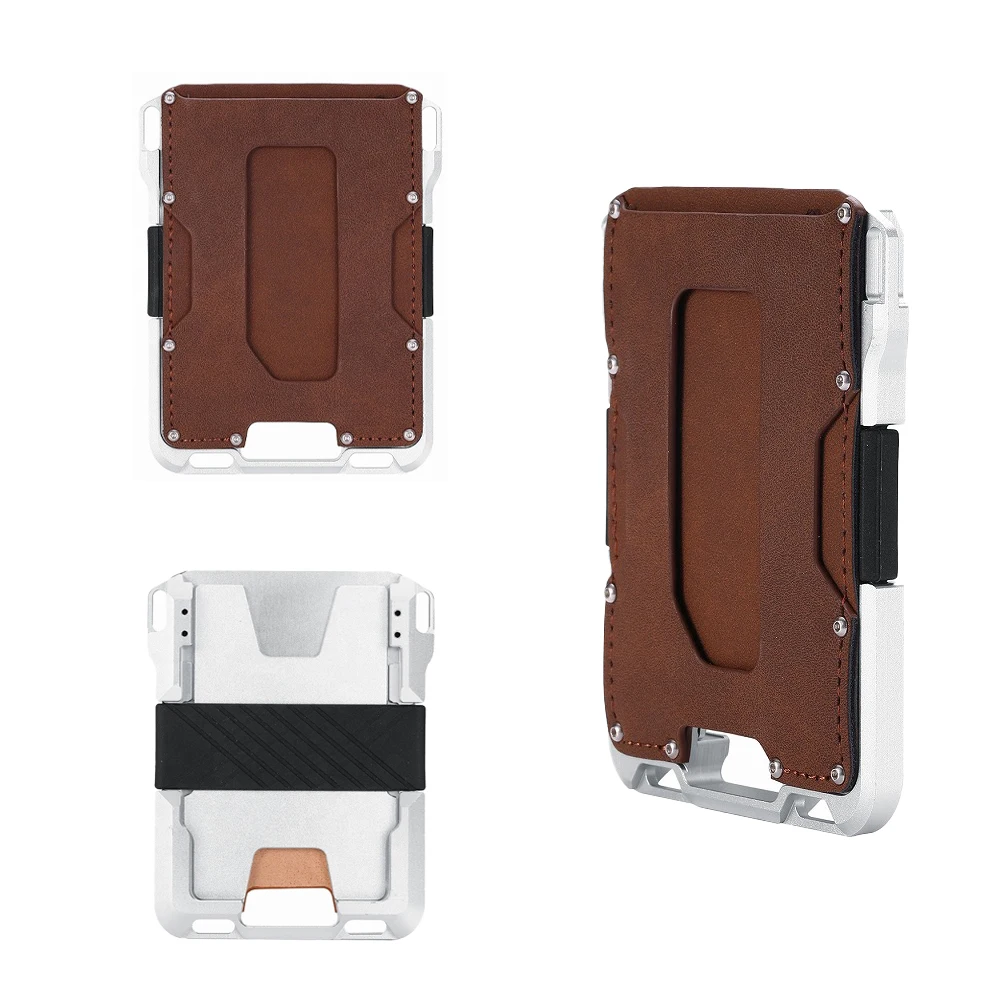 New Mini Metal Card Wallet Aluminum Alloy Credit holder Slim Women Men Travel RFID