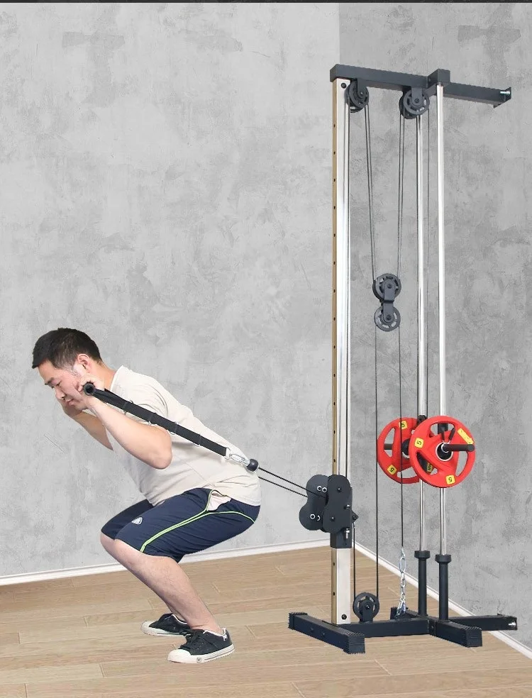 CHANGNORE Hot Sale Fitness New Home Gym Equipment Lat Pull Down Machine Multifunction Wall Mount Cable Station