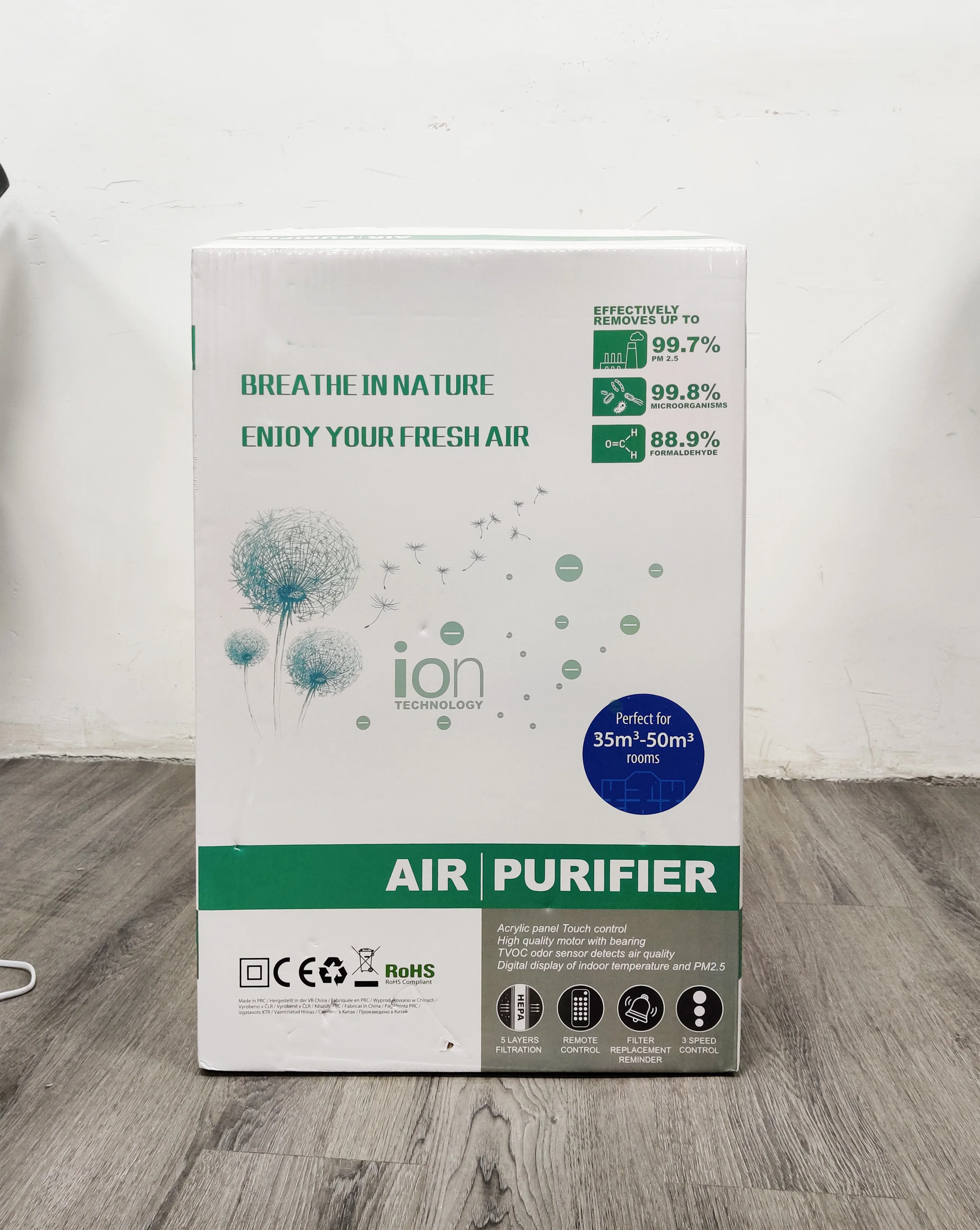 Easy Operation WIFI Remote Control Desktop Air Purifier korea High Quality Air Purifier For Room Air Cleaner With Hepa Filter
