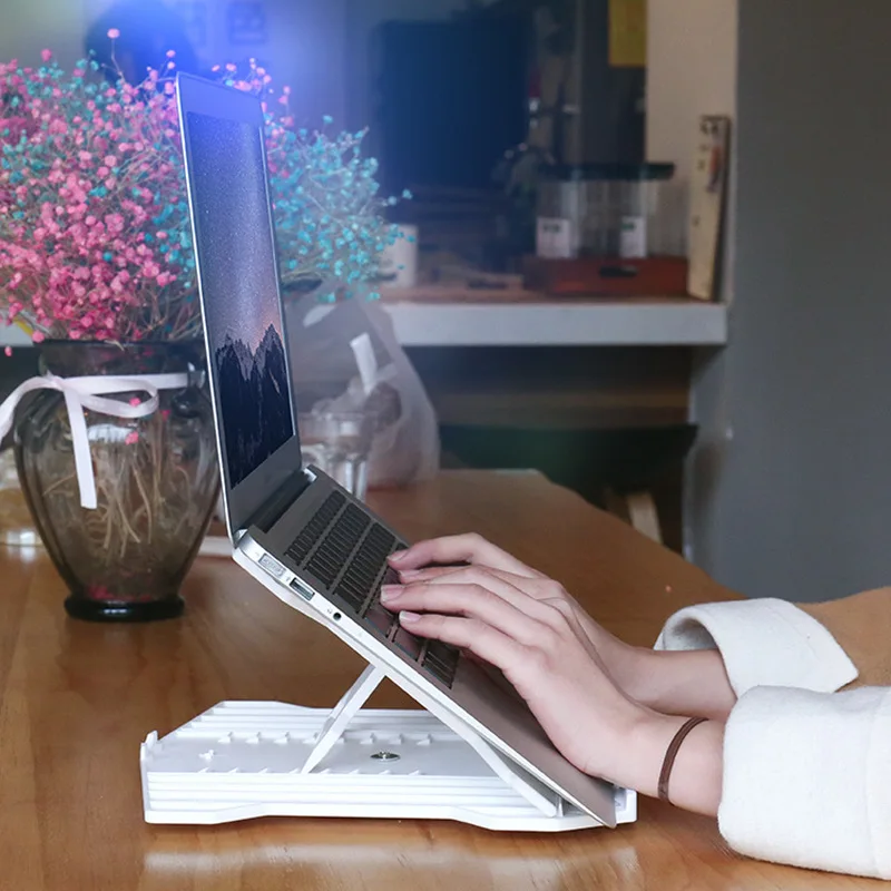 Wholesale laptop base phone holder notebook stand 17inch 360 Rotatable height laptop stand adjustable